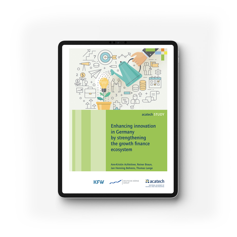 Enhancing Germany's Innovation Power – Bolstering the Ecosystem for Growth Financing